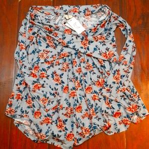 Off the shoulder floral top